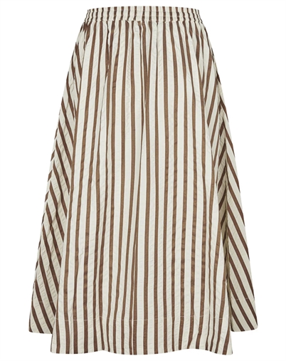 Lollys Laundry - BristolLL Midi Nederdel - Dark Mokka